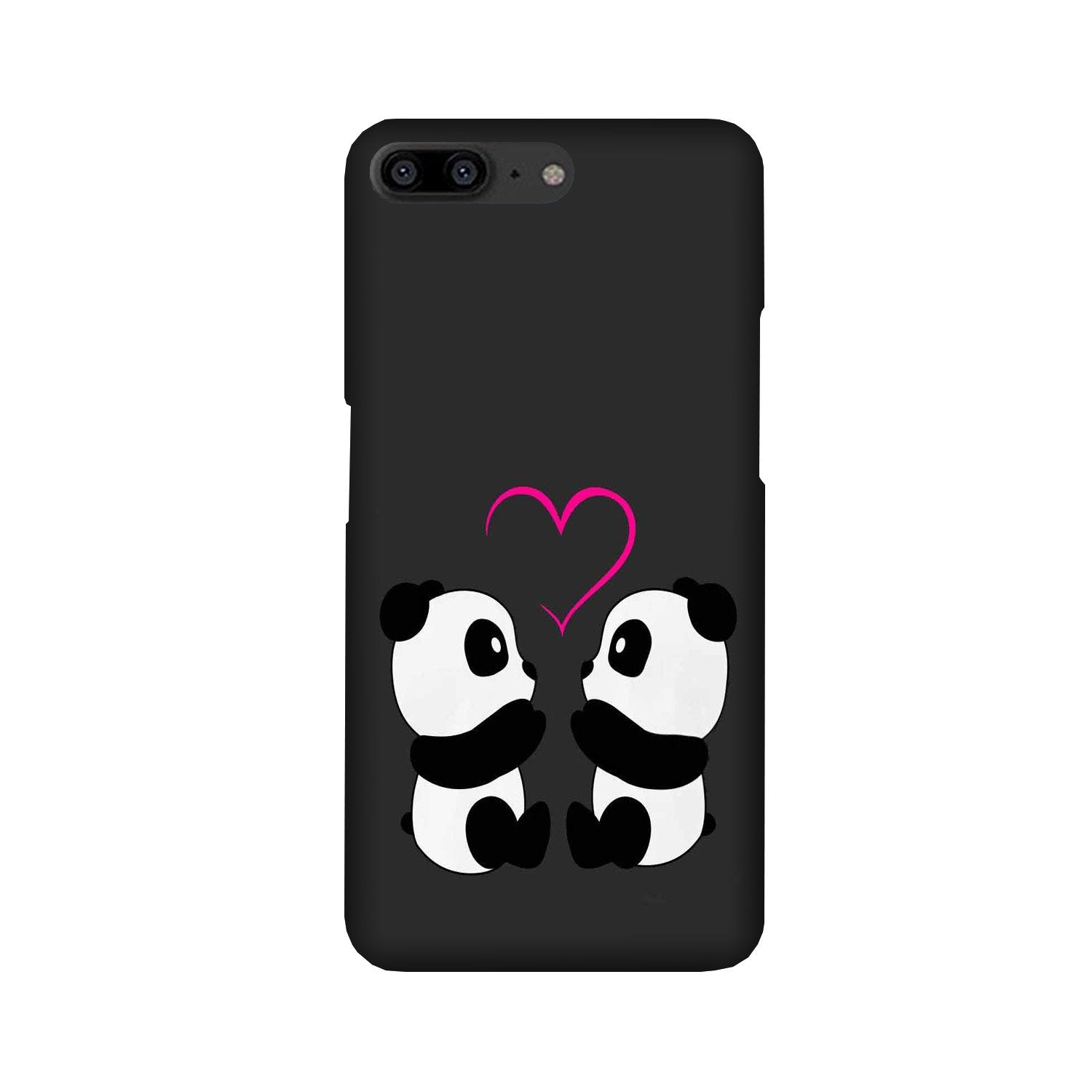 Panda Love Mobile Back Case for OnePlus 5 (Design - 398) Panda Love Mobile Back Case for OnePlus 5 (Design - 398)