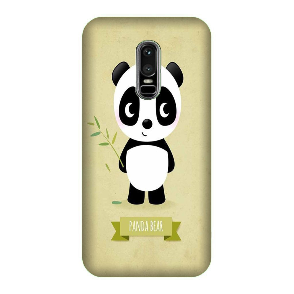 Panda Bear Mobile Back Case for OnePlus 6 (Design - 317) Panda Bear Mobile Back Case for OnePlus 6 (Design - 317)