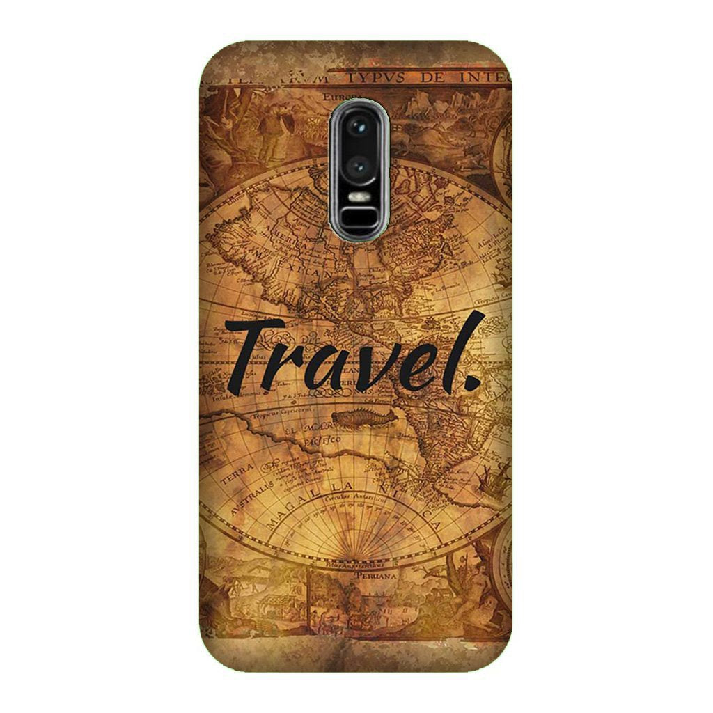 Travel Mobile Back Case for OnePlus 6 (Design - 375) Travel Mobile Back Case for OnePlus 6 (Design - 375)