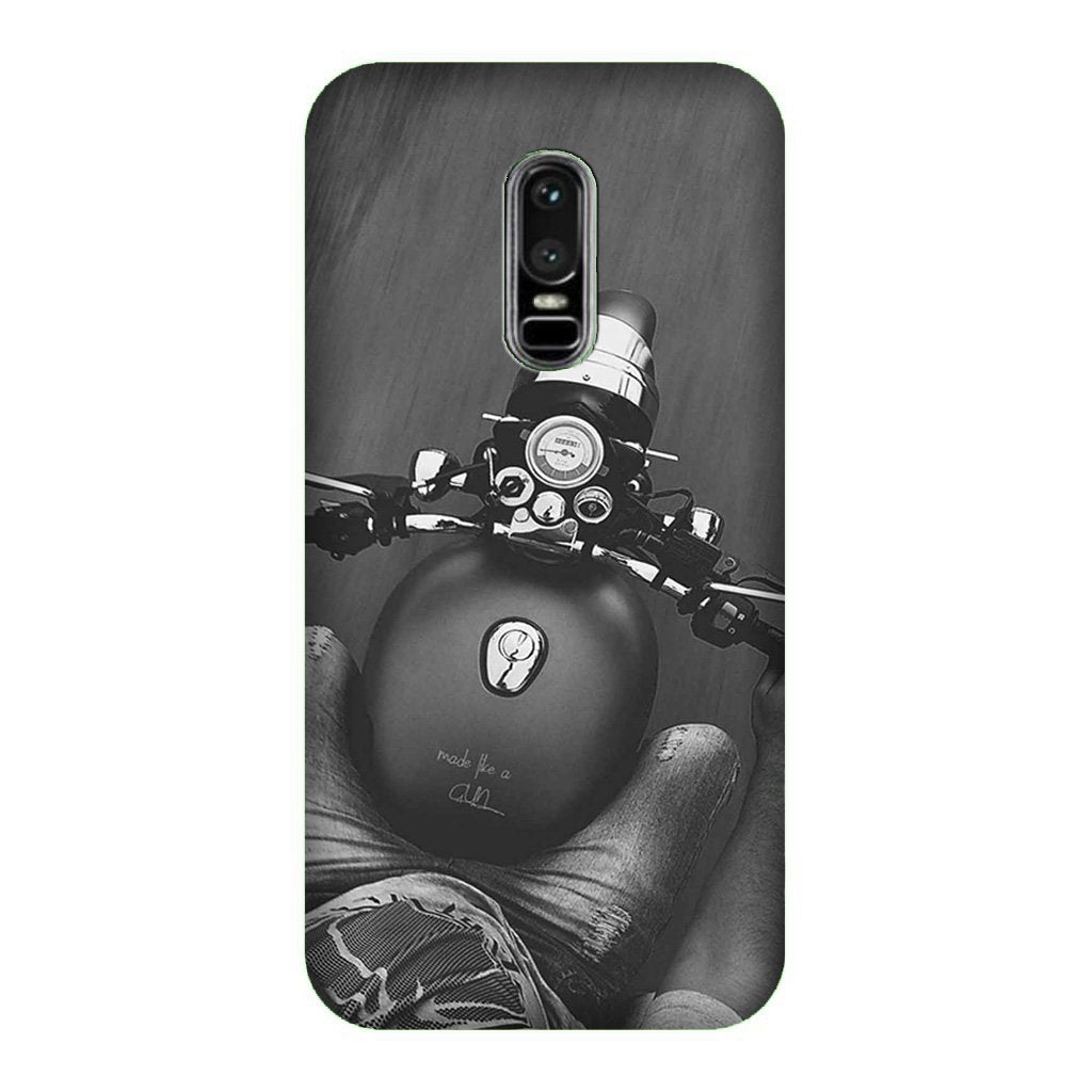 Royal Enfield Mobile Back Case for OnePlus 6 (Design - 382) Royal Enfield Mobile Back Case for OnePlus 6 (Design - 382)
