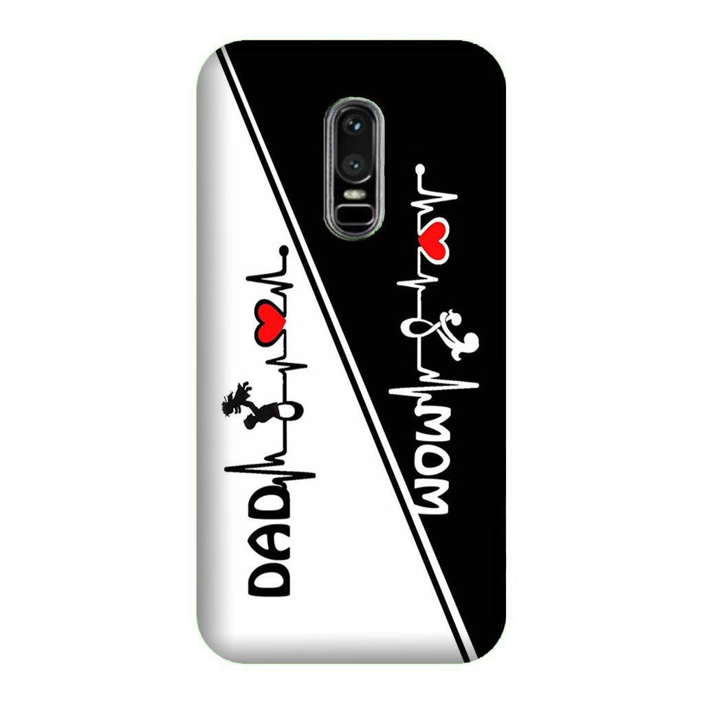 Love Mom Dad Mobile Back Case for OnePlus 6 (Design - 385) Love Mom Dad Mobile Back Case for OnePlus 6 (Design - 385)