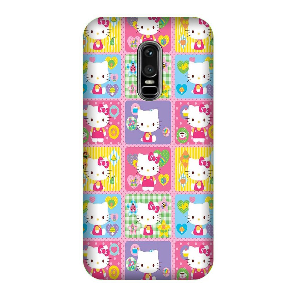 Kitty Mobile Back Case for OnePlus 6 (Design - 400) Kitty Mobile Back Case for OnePlus 6 (Design - 400)