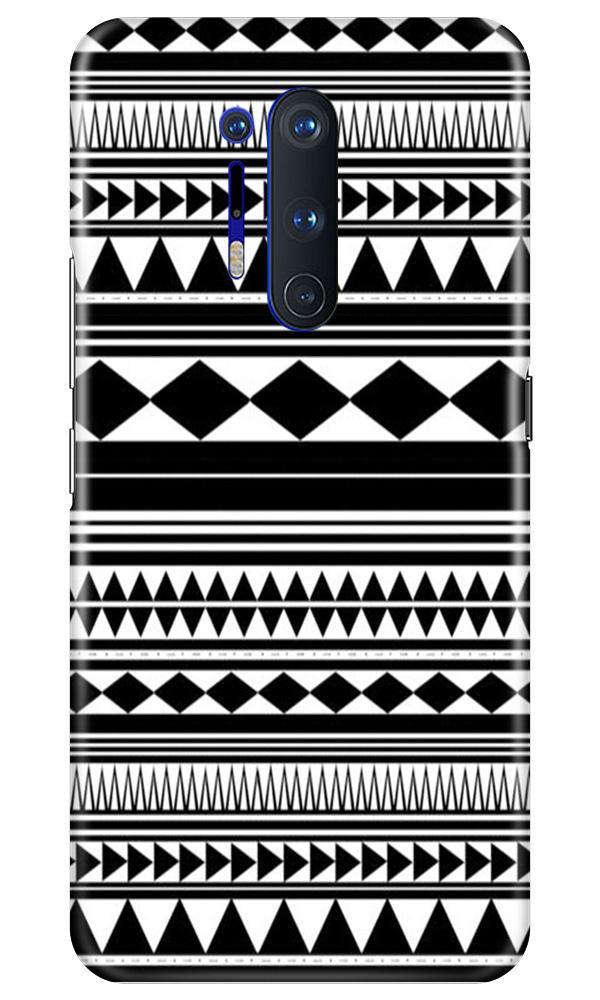 Black white Pattern Mobile Back Case for OnePlus 8 Pro (Design - 5) Black white Pattern Case for OnePlus 8 Pro