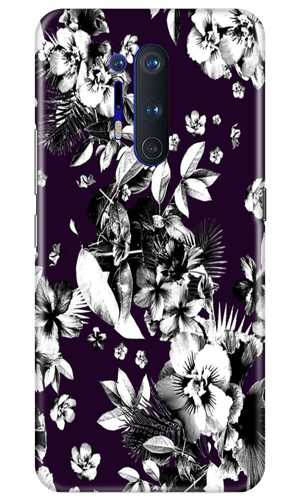 white flowers Mobile Back Case for OnePlus 8 Pro (Design - 7) white flowers Case for OnePlus 8 Pro