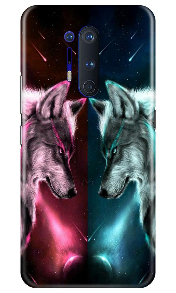 Wolf fight Mobile Back Case for OnePlus 8 Pro (Design - 221) Wolf fight Case for OnePlus 8 Pro (Design No. 221)