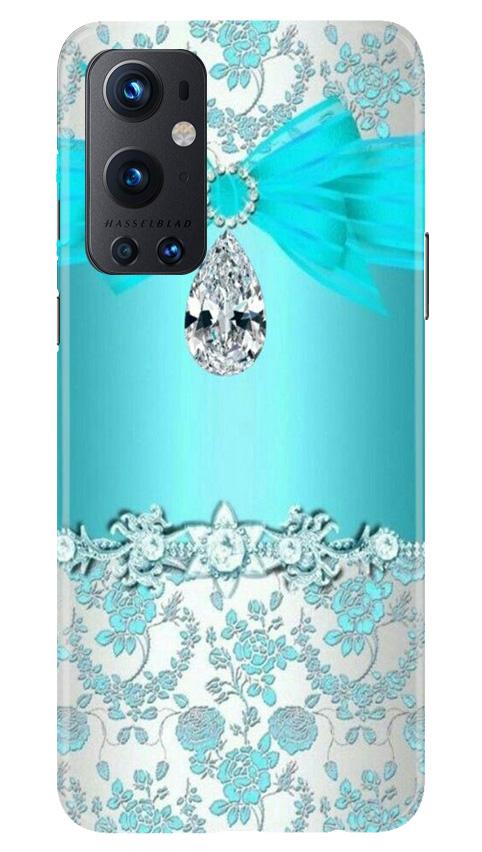 Shinny Blue Background Mobile Back Case for OnePlus 9 Pro (Design - 32) Shinny Blue Background Case for OnePlus 9 Pro