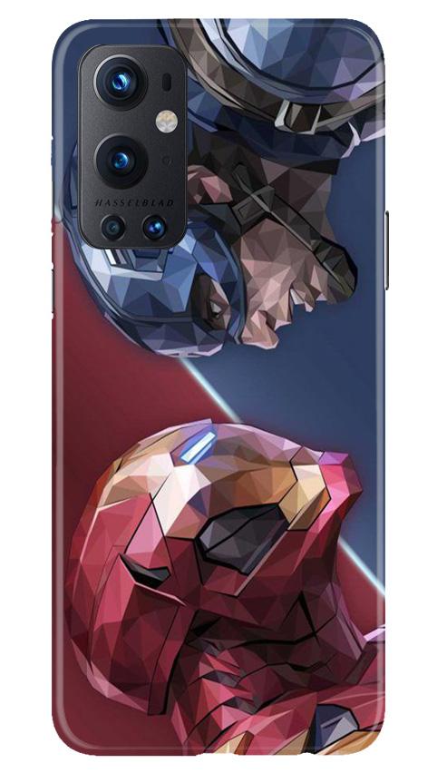 Ironman Captain America Mobile Back Case for OnePlus 9 Pro (Design - 245) Ironman Captain America Case for OnePlus 9 Pro (Design No. 245)