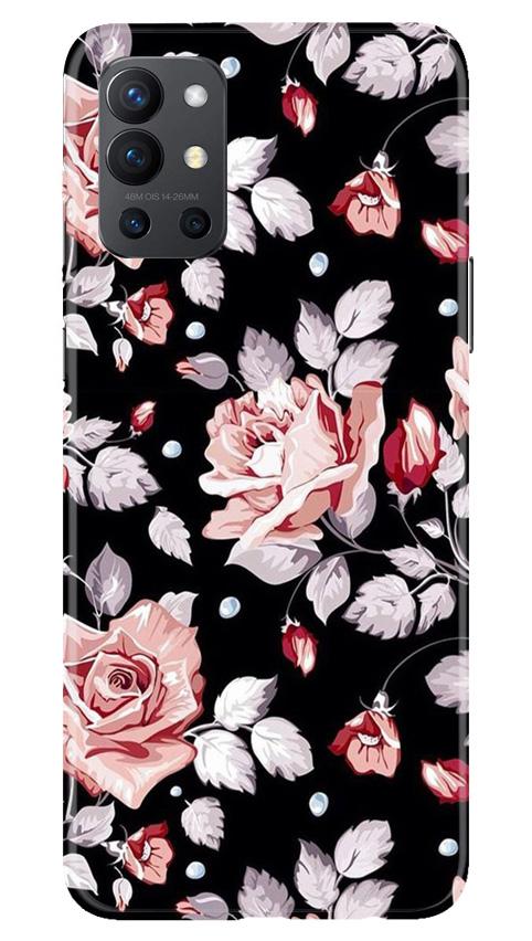 Pink rose Mobile Back Case for OnePlus 9R (Design - 12) Pink rose Case for OnePlus 9R