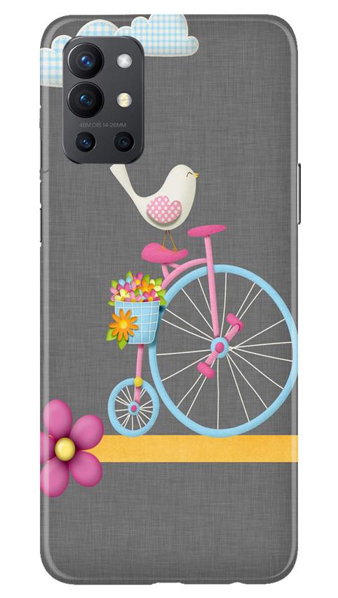 Sparron with cycle Mobile Back Case for OnePlus 9R (Design - 34) Sparron with cycle Case for OnePlus 9R