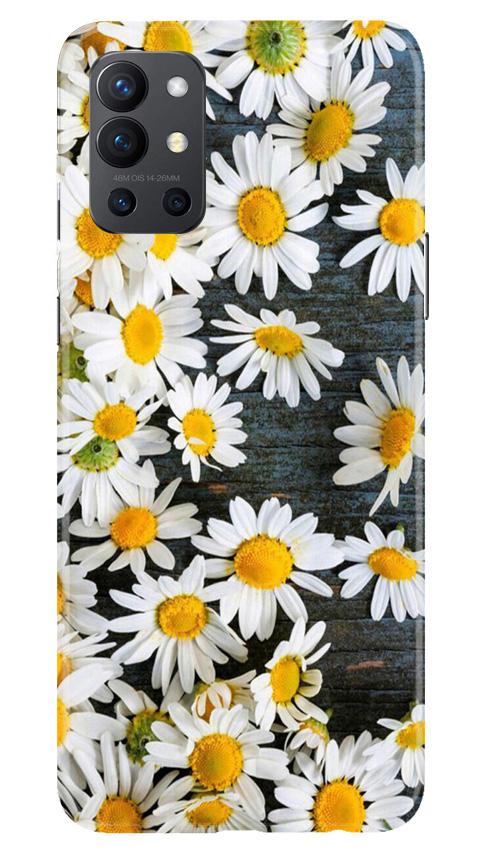 White flowers2 Mobile Back Case for OnePlus 9R (Design - 62) White flowers2 Case for OnePlus 9R