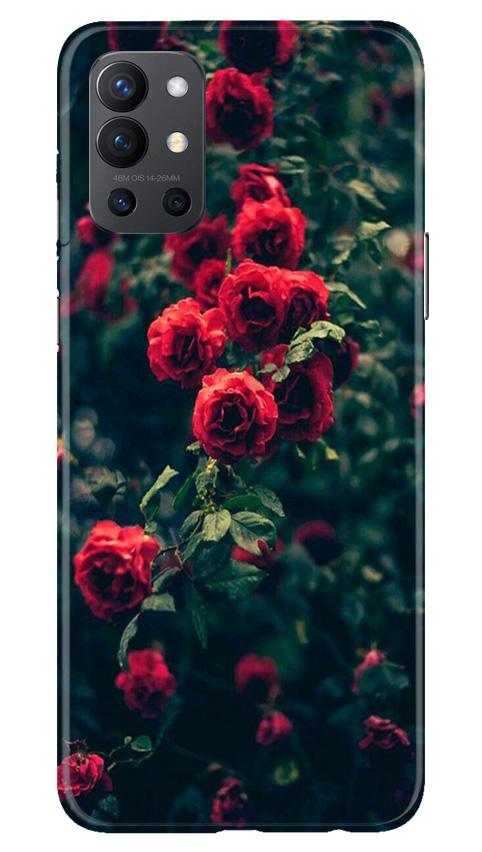 Red Rose Mobile Back Case for OnePlus 9R (Design - 66) Red Rose Case for OnePlus 9R
