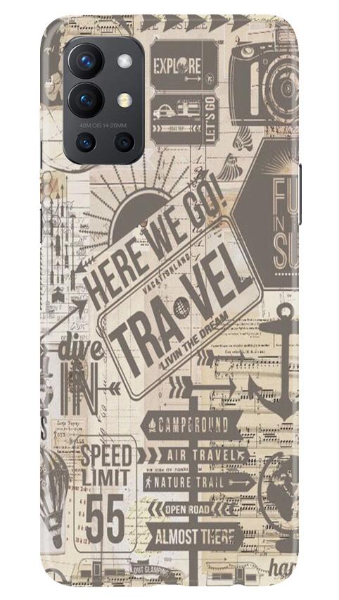 Travel Mobile Back Case for OnePlus 9R (Design - 104) Travel Case for OnePlus 9R (Design - 104)
