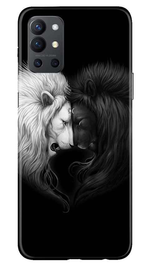 Dark White Lion Mobile Back Case for OnePlus 9R (Design - 140) Dark White Lion Case for OnePlus 9R (Design - 140)