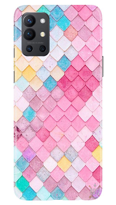 Pink Pattern Mobile Back Case for OnePlus 9R (Design - 215) Pink Pattern Case for OnePlus 9R (Design No. 215)