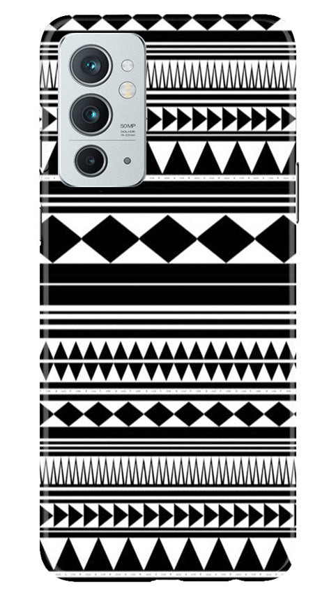 Black white Pattern Mobile Back Case for OnePlus 9RT 5G (Design - 5) Black white Pattern Case for OnePlus 9RT 5G