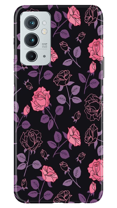 Rose Black Background Mobile Back Case for OnePlus 9RT 5G (Design - 27) Rose Black Background Case for OnePlus 9RT 5G