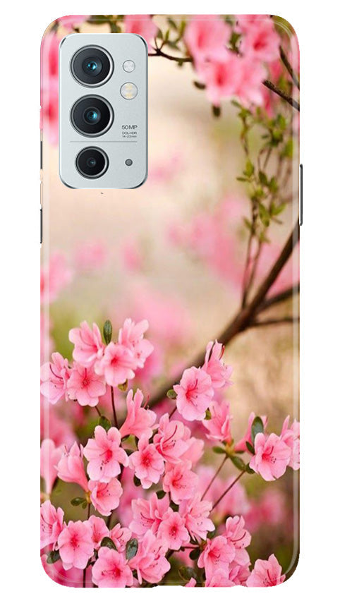 Pink flowers Mobile Back Case for OnePlus 9RT 5G (Design - 69) Pink flowers Case for OnePlus 9RT 5G