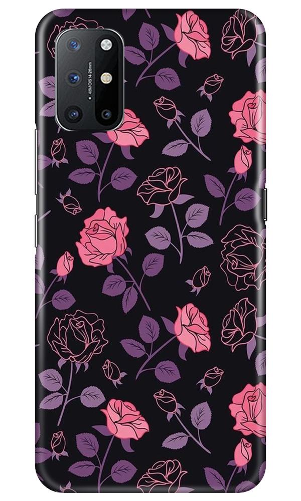 Rose Black Background Mobile Back Case for OnePlus 8T (Design - 27) Rose Black Background Case for OnePlus 8T