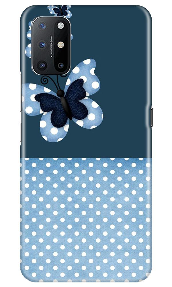 White dots Butterfly Mobile Back Case for OnePlus 8T (Design - 31) White dots Butterfly Case for OnePlus 8T