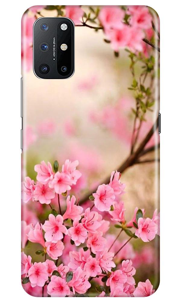 Pink flowers Mobile Back Case for OnePlus 8T (Design - 69) Pink flowers Case for OnePlus 8T