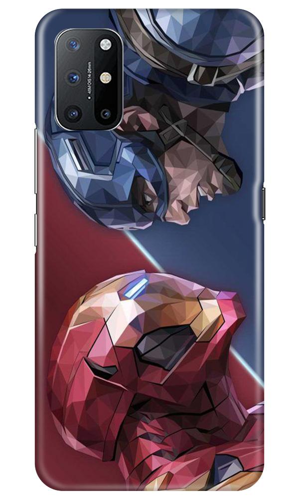 Ironman Captain America Mobile Back Case for OnePlus 8T (Design - 245) Ironman Captain America Case for OnePlus 8T (Design No. 245)