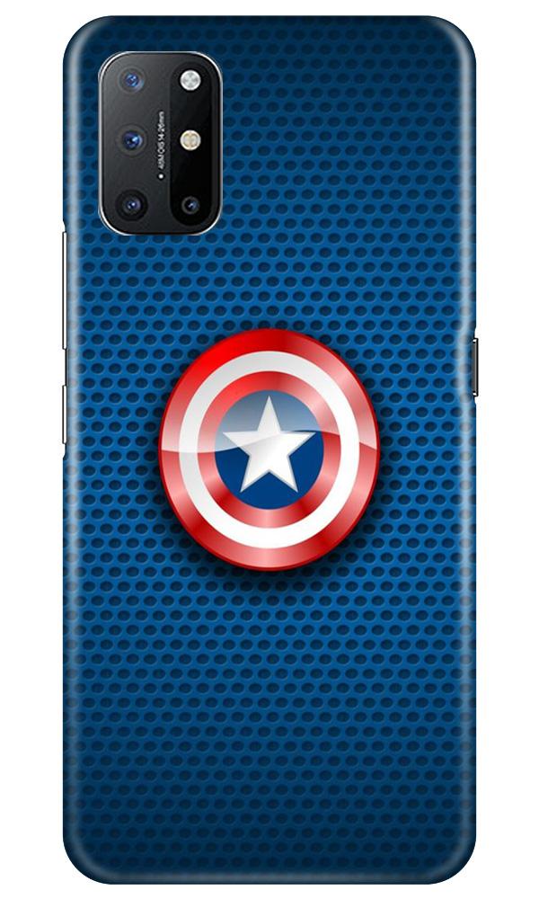Captain America Shield Mobile Back Case for OnePlus 8T (Design - 253) Captain America Shield Case for OnePlus 8T (Design No. 253)