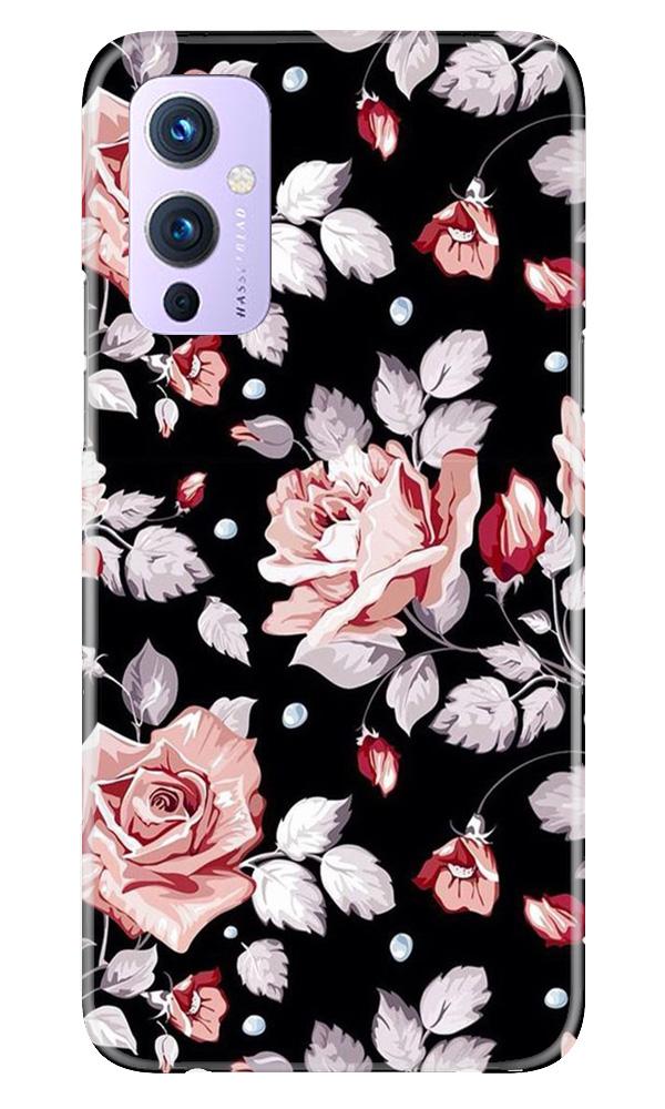 Pink rose Mobile Back Case for OnePlus 9 (Design - 12) Pink rose Case for OnePlus 9