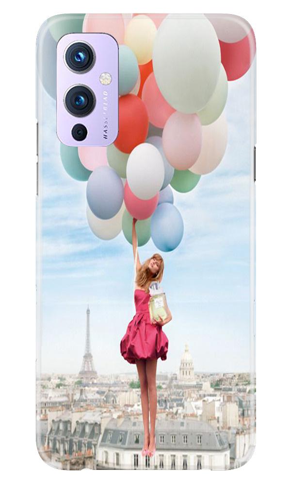 Girl with Baloon Mobile Back Case for OnePlus 9 (Design - 84) Girl with Baloon Case for OnePlus 9