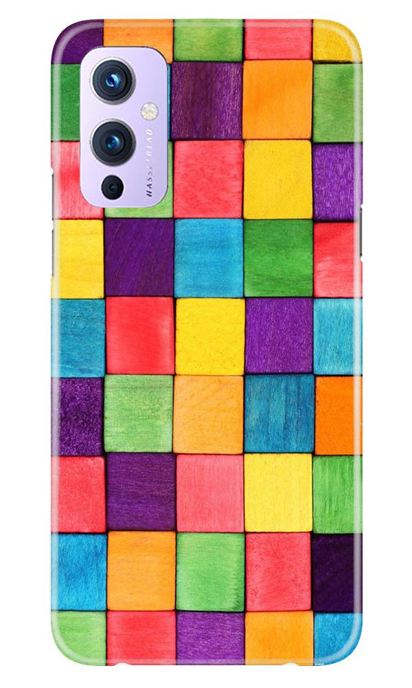Colorful Square Mobile Back Case for OnePlus 9 (Design - 218) Colorful Square Case for OnePlus 9 (Design No. 218)