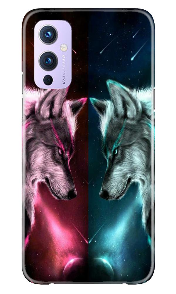 Wolf fight Mobile Back Case for OnePlus 9 (Design - 221) Wolf fight Case for OnePlus 9 (Design No. 221)