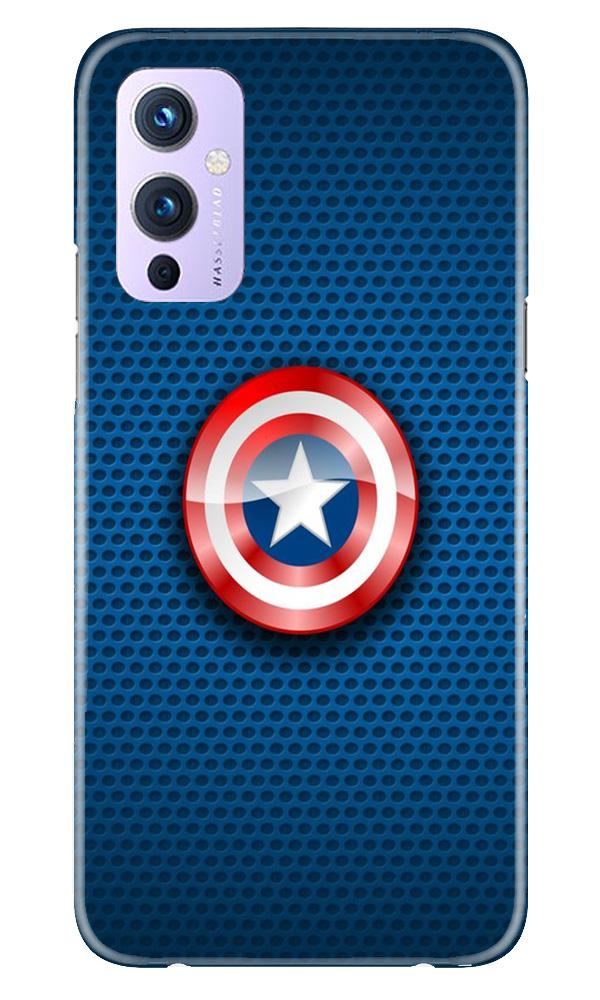 Captain America Shield Mobile Back Case for OnePlus 9 (Design - 253) Captain America Shield Case for OnePlus 9 (Design No. 253)