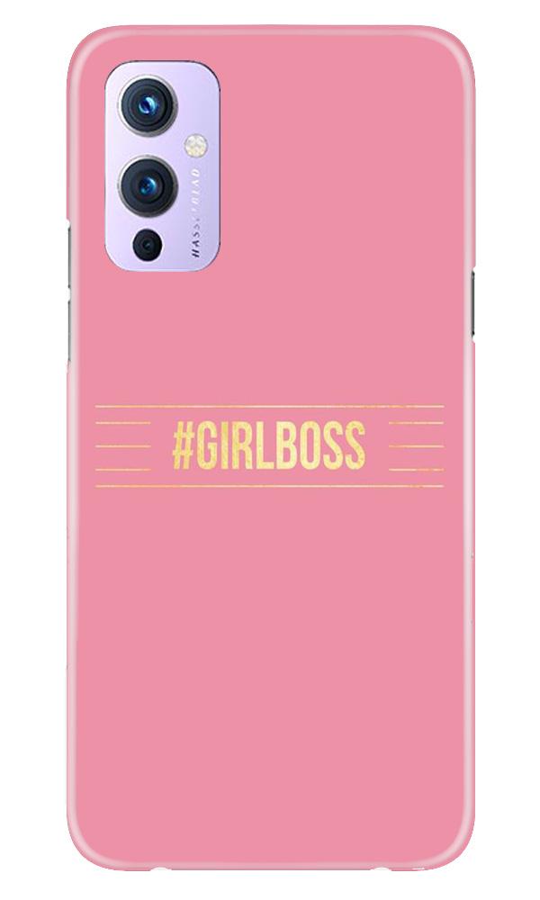 Girl Boss Pink Mobile Back Case for OnePlus 9 (Design - 263) Girl Boss Pink Case for OnePlus 9 (Design No. 263)