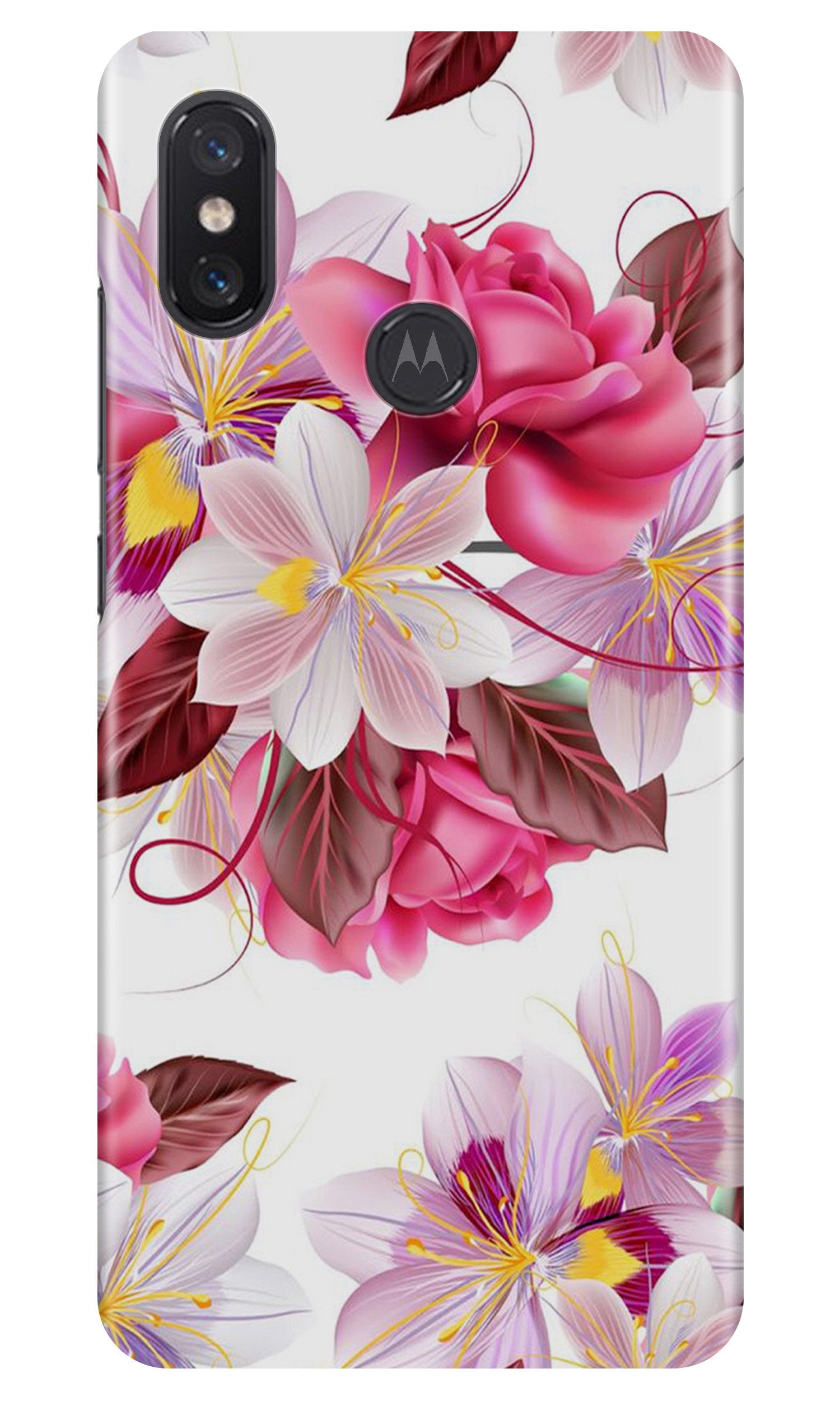 Beautiful flowers Case for Moto One Power Beautiful flowers Case for Moto One Power