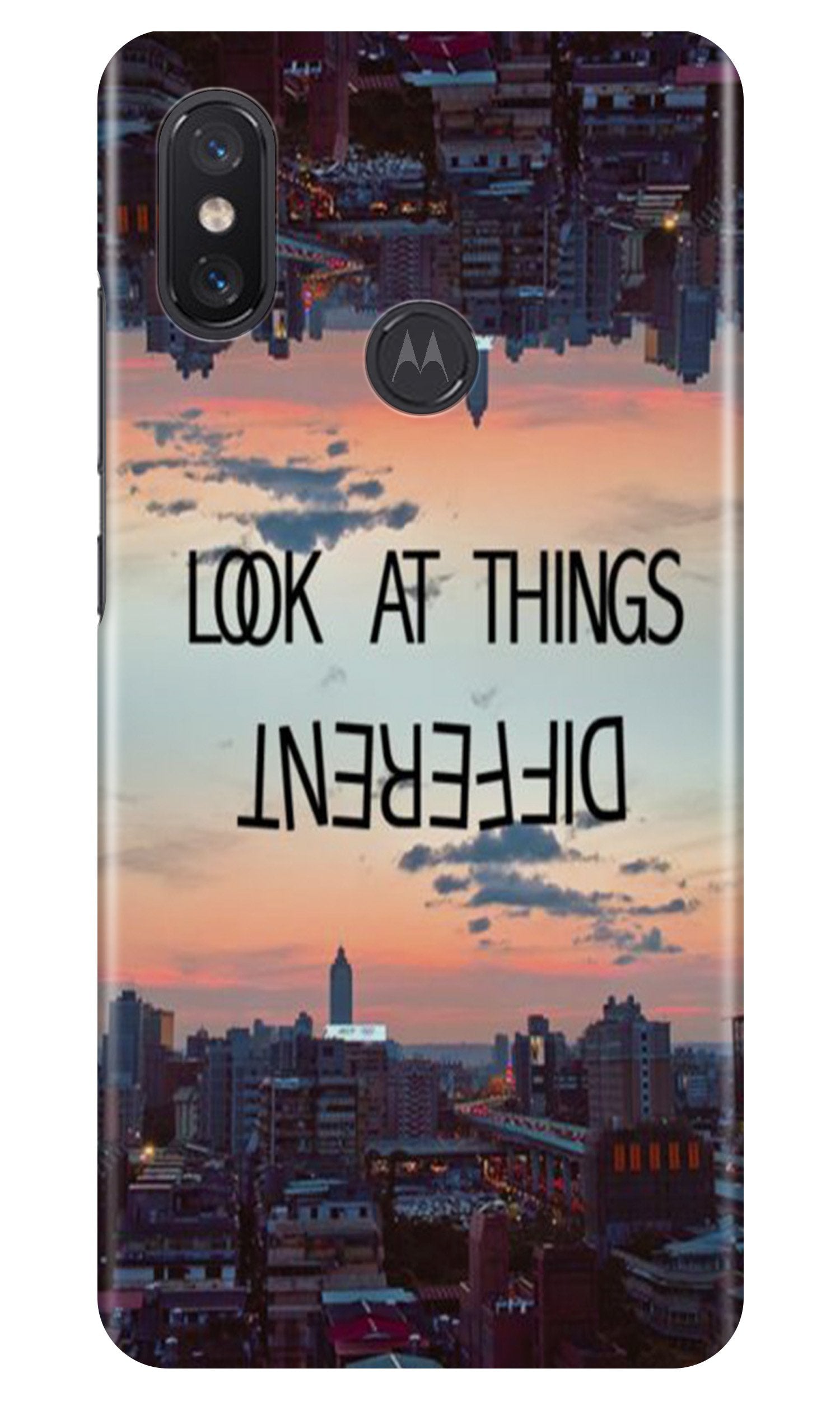 Look at things different Case for Moto One Power Look at things different Case for Moto One Power