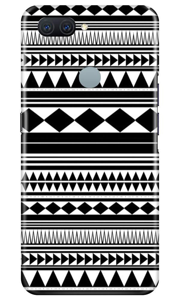 Black white Pattern Mobile Back Case for Oppo A11K (Design - 5) Black white Pattern Case for Oppo A11K