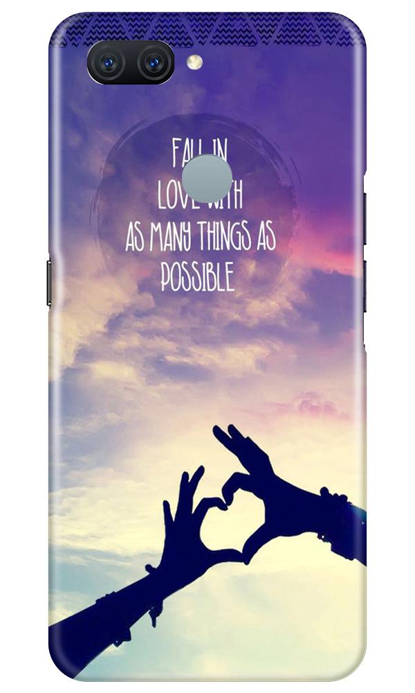 Fall in love Mobile Back Case for Oppo A11K (Design - 50) Fall in love Case for Oppo A11K