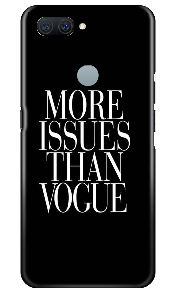 More Issues than Vague Mobile Back Case for Oppo A11K (Design - 74) More Issues than Vague Case for Oppo A11K