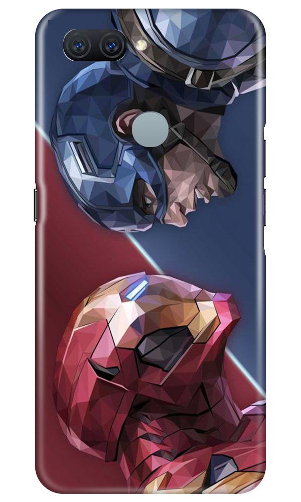 Ironman Captain America Mobile Back Case for Oppo A11K (Design - 245) Ironman Captain America Case for Oppo A11K (Design No. 245)
