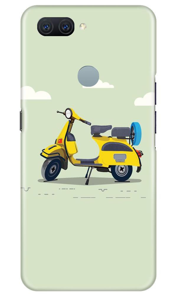 Vintage Scooter Mobile Back Case for Oppo A11K (Design - 260) Vintage Scooter Case for Oppo A11K (Design No. 260)