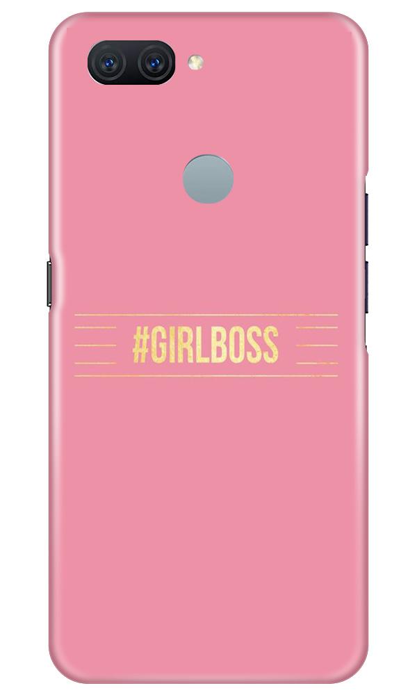 Girl Boss Pink Mobile Back Case for Oppo A11K (Design - 263) Girl Boss Pink Case for Oppo A11K (Design No. 263)