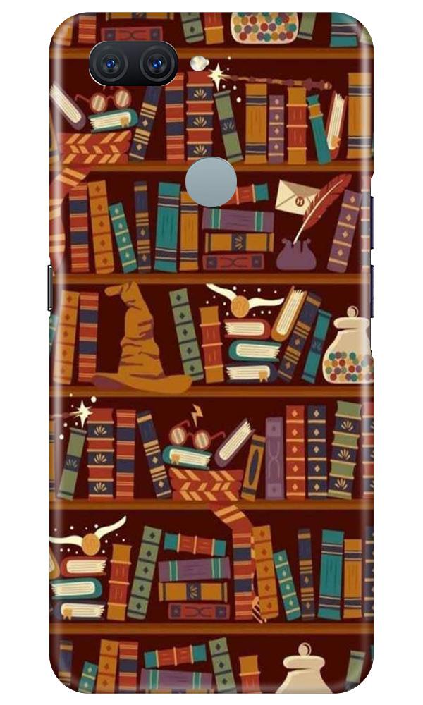 Book Shelf Mobile Back Case for Oppo A11K (Design - 390) Book Shelf Mobile Back Case for Oppo A11K (Design - 390)