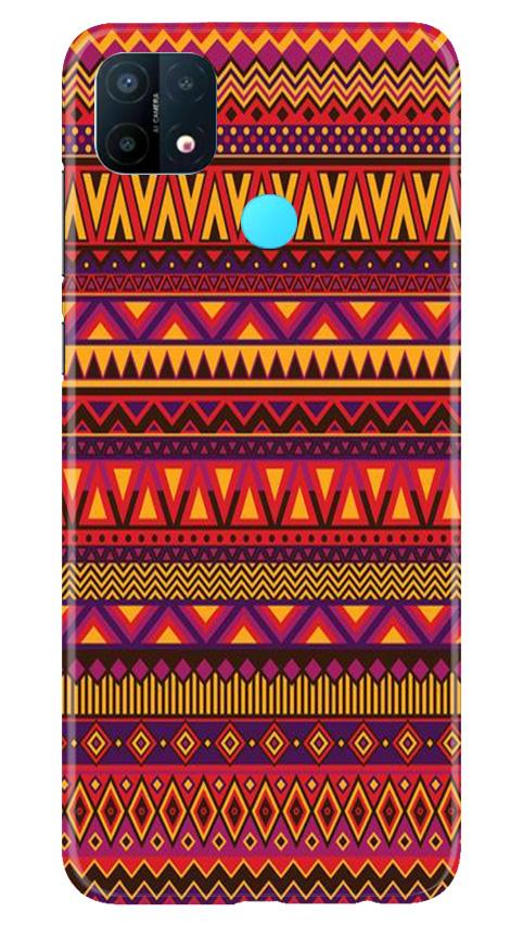 Zigzag line pattern2 Mobile Back Case for Oppo A15 (Design - 10) Zigzag line pattern2 Case for Oppo A15