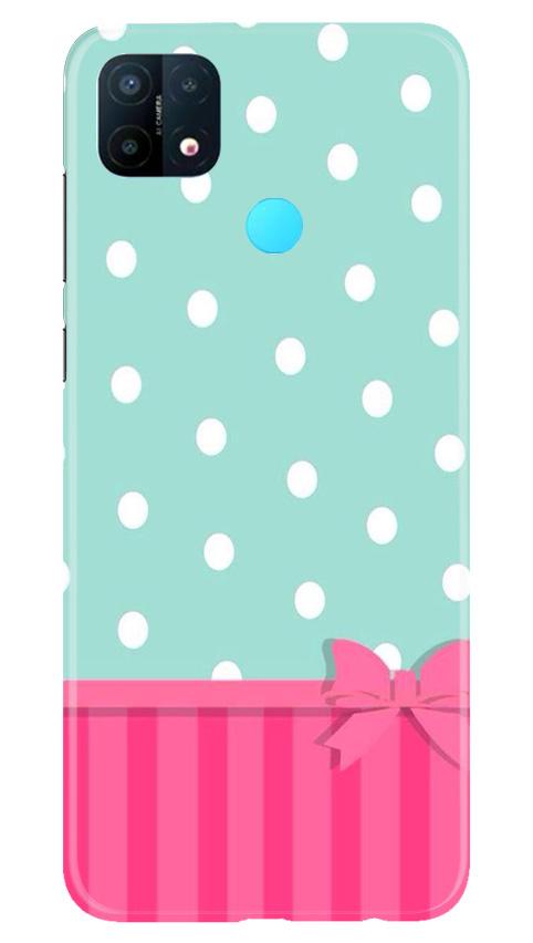 Gift Wrap Mobile Back Case for Oppo A15 (Design - 30) Gift Wrap Case for Oppo A15