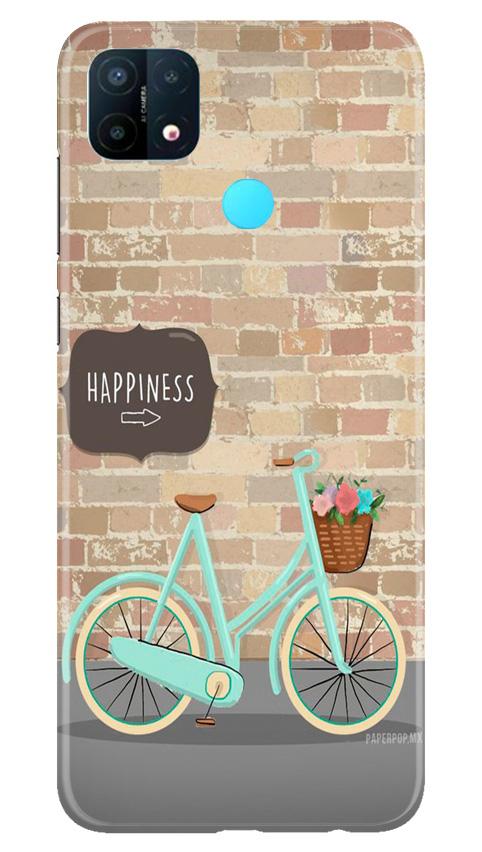 Happiness Mobile Back Case for Oppo A15 (Design - 53) Happiness Case for Oppo A15