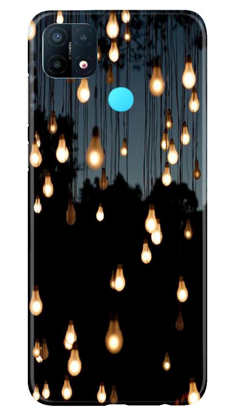 Party Bulb Mobile Back Case for Oppo A15 (Design - 72) Party Bulb Case for Oppo A15