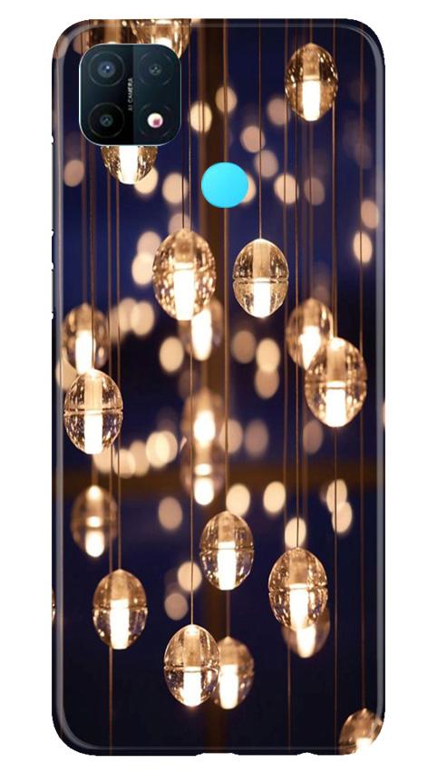 Party Bulb2 Mobile Back Case for Oppo A15 (Design - 77) Party Bulb2 Case for Oppo A15