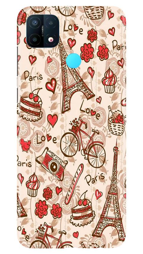 Love Paris Mobile Back Case for Oppo A15 (Design - 103) Love Paris Case for Oppo A15 (Design - 103)