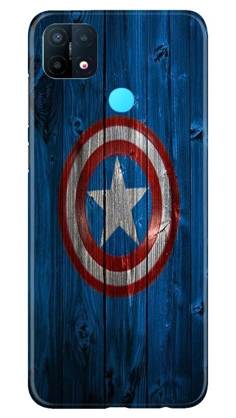 Captain America Superhero Mobile Back Case for Oppo A15 (Design - 118) Captain America Superhero Case for Oppo A15 (Design - 118)