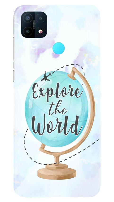 Explore the World Mobile Back Case for Oppo A15 (Design - 207) Explore the World Case for Oppo A15 (Design No. 207)