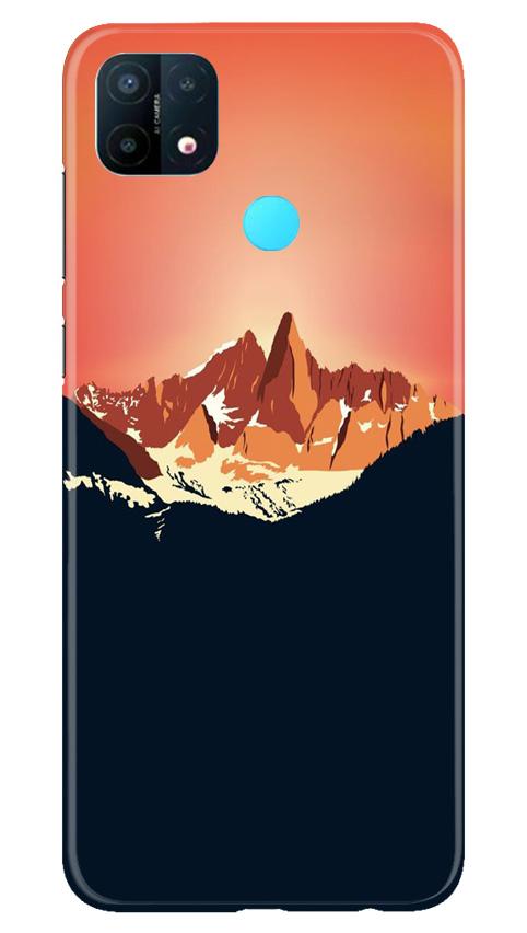 Mountains Mobile Back Case for Oppo A15 (Design - 227) Mountains Case for Oppo A15 (Design No. 227)